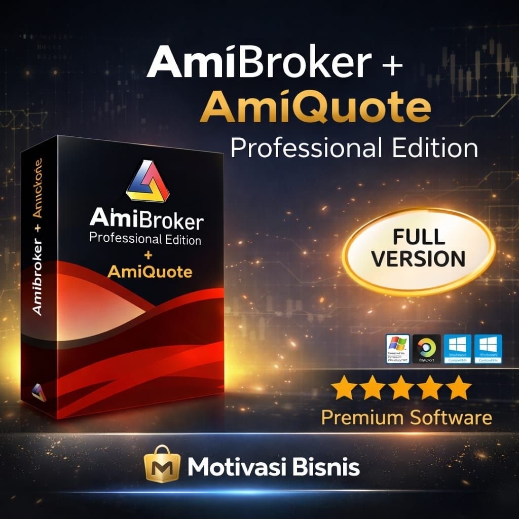 AmiBroker 6.30 + AmiQuote 3.31 Professional Edition Software Analisis Saham Trading PC PROMO