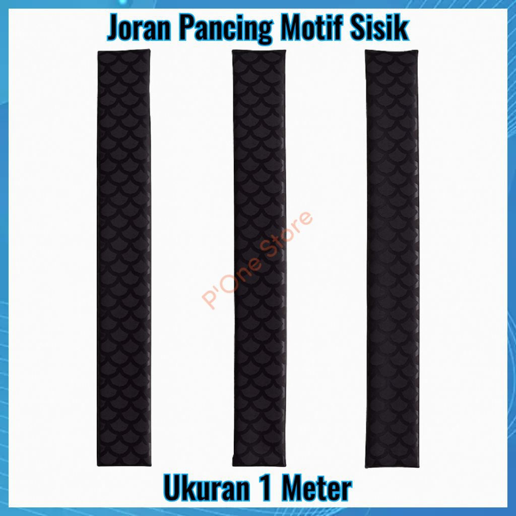 Grip Karet Bakar Joran Pancing Motif Sisik Ikan Panjang 1 Meter