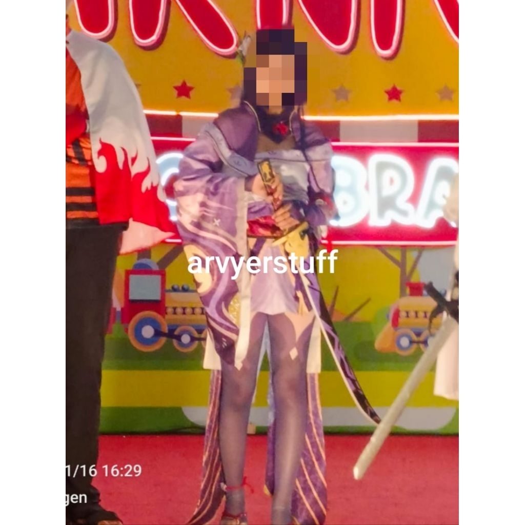 Preloved Costume Cosplay Raiden Shogun (ONLY COSTUME)