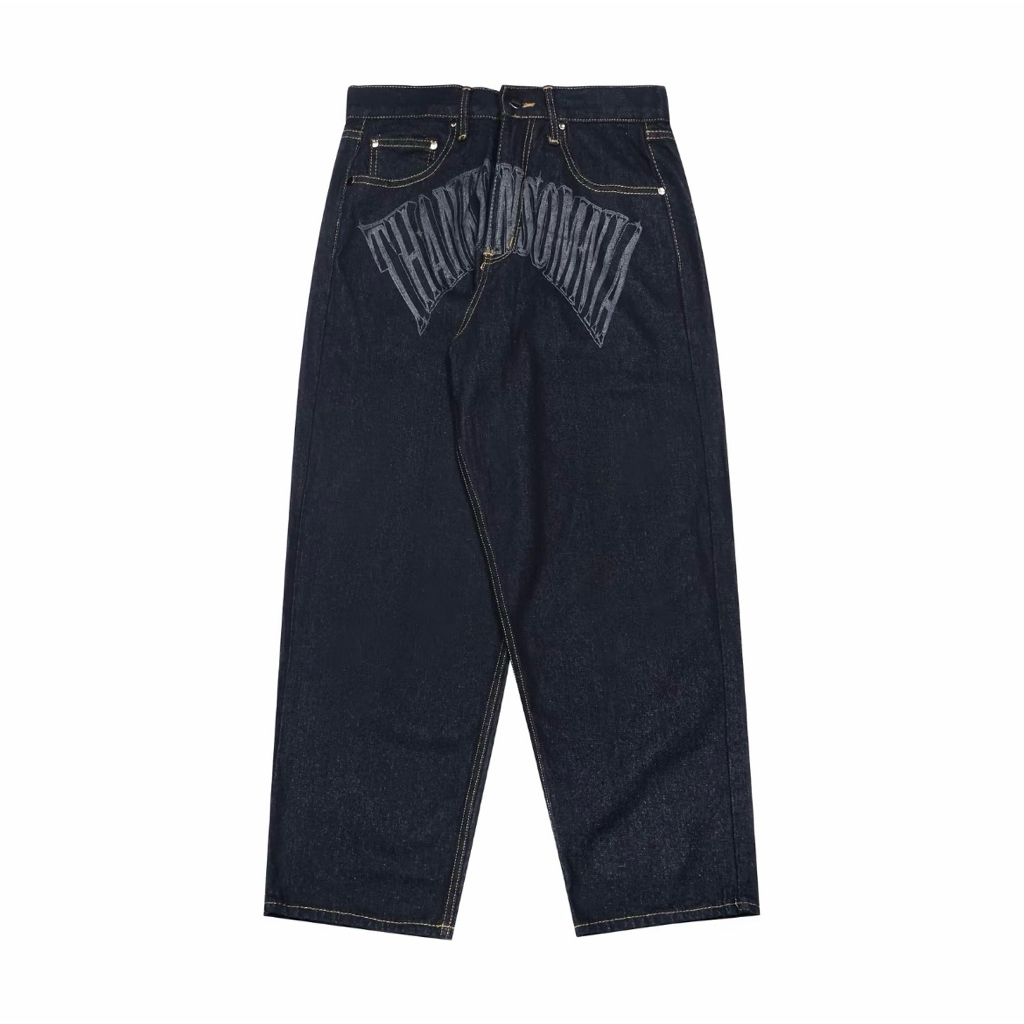 denime pants draelle arch indigo blue