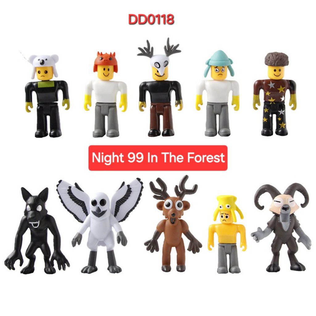 Action figure 99 night in the forest game roblox tung tung sahur anomali steal a brainrot DD00118