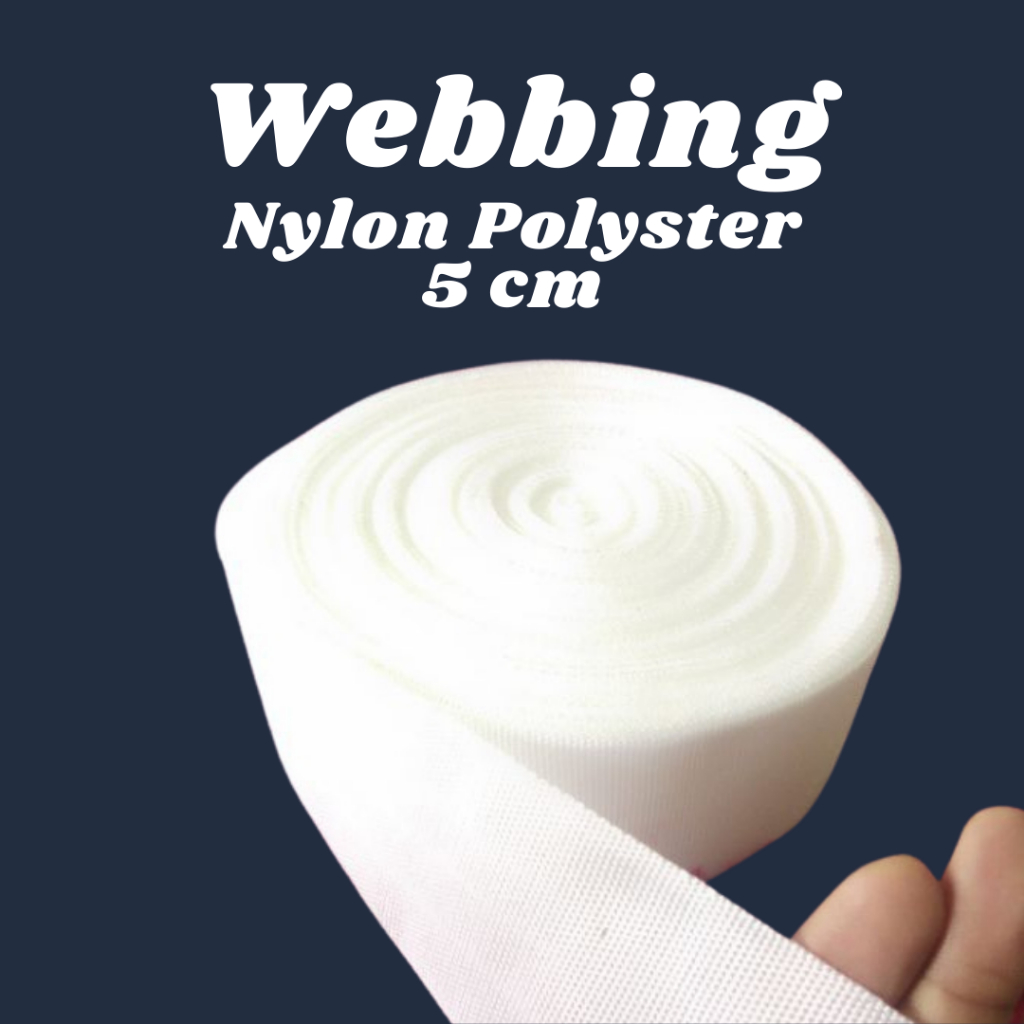 bisban webbing 5 cm putih bisban webbing 5 cm putih  sabuk haji bisban murah