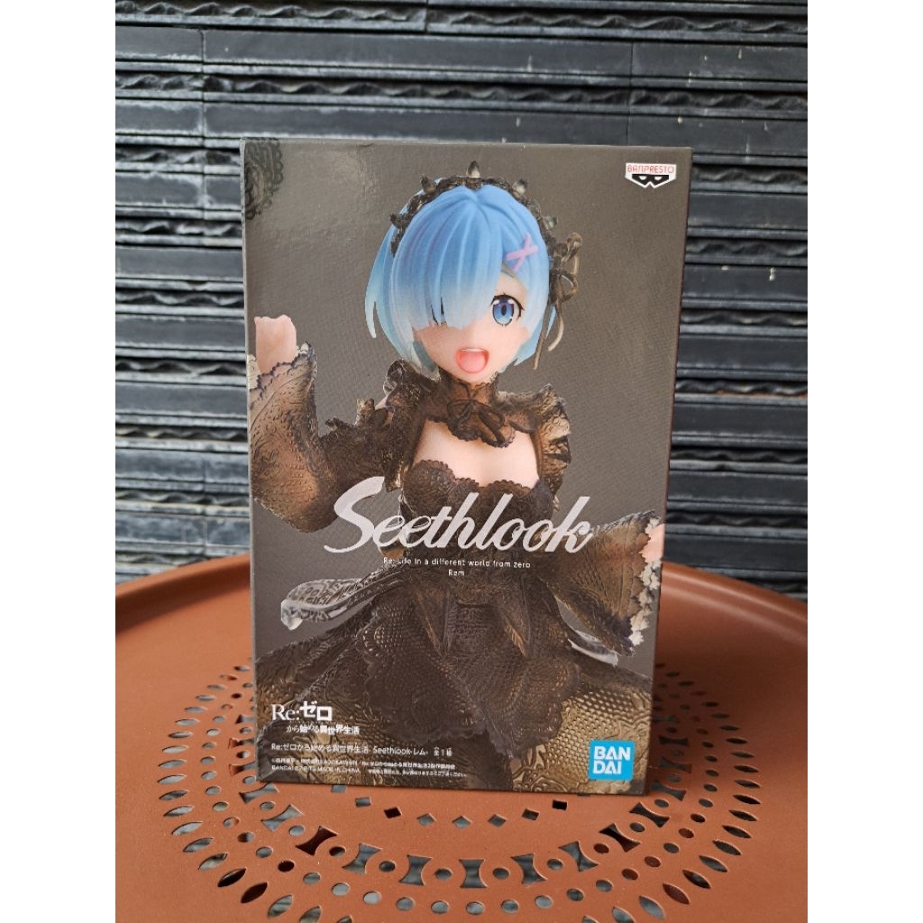 BANPRESTO Seethlook Figure - Re:Zero Rem • Gothic Ver [ORIGINAL]