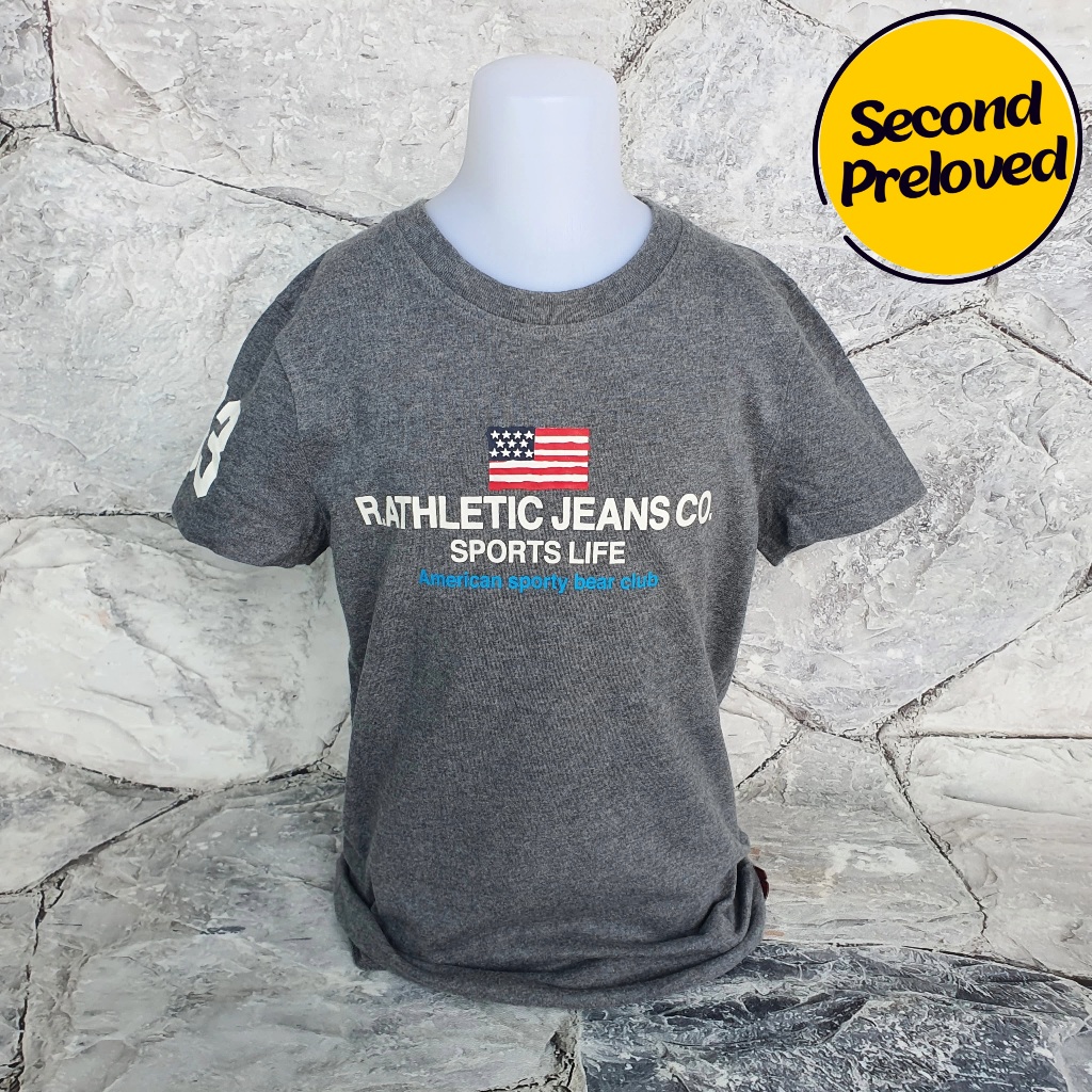 Baju Kaos Anak R.ATHLETIC JEANS - Size S / LD 39 cm - Original - Used