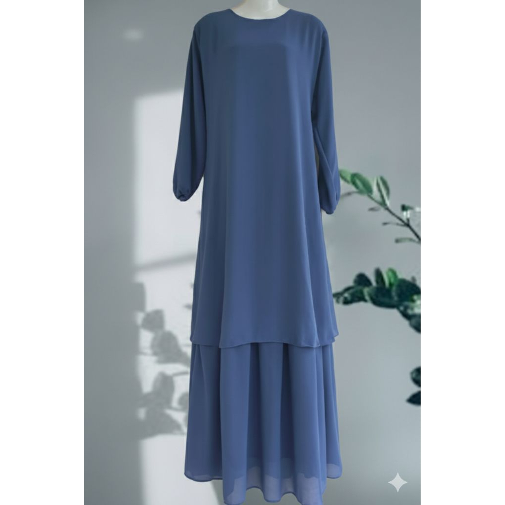 Gamis Malaysia Ceruti kualitas premium