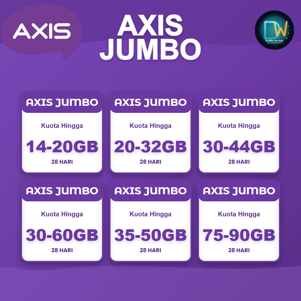 PAKET DATA INTERNET AXIS JUMBO NAT