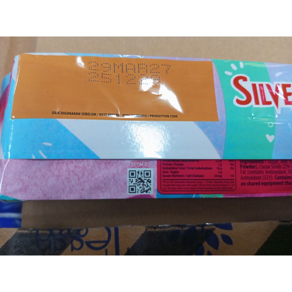 Cokelat Silverqueen 9 Pcs 58Gr Isi 1 Box Pasti Diskon