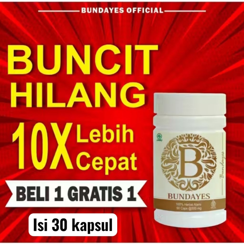 BELI 1 BOTOL GRATIS 1 BOTOL ISI 30<COD>Pelangsing Kapsul Slimming Herbal Bundayes Bundaslim 100% Ori