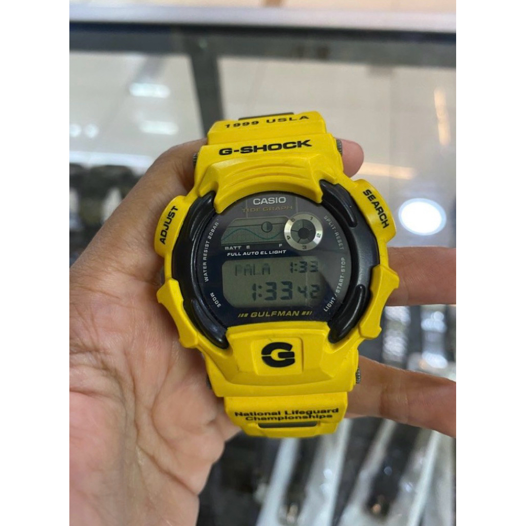 Preloved Casio G-Shock DW-9700UL-9T Gulfman USLA Yellow Color Original