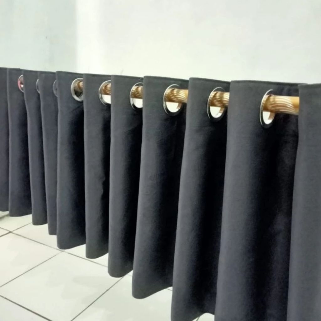 Gorden Poni Polos Gorden Polos Pendek Gorden Poni Blackout Hordeng Polos Poni Hordeng Poni Jendela G