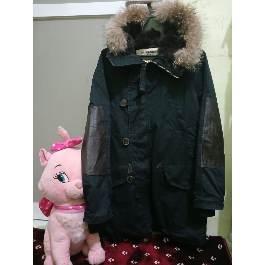 Kai Aakmann Canvas Mix Leather Winter Jacket