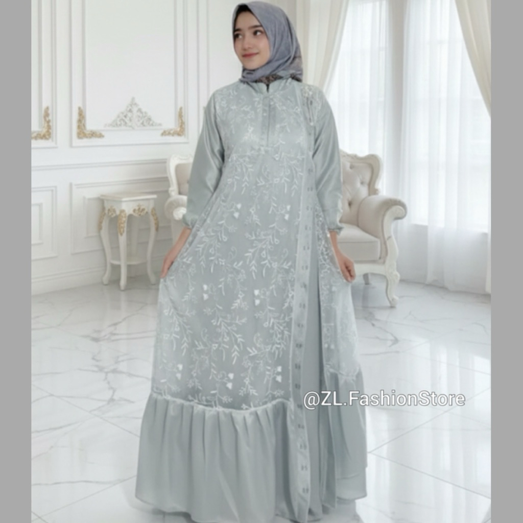 ZL.FashionStore  (GAMIS AMORA ), ELEGANT BRUKAT MEWAH