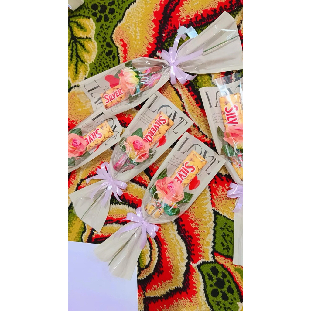 Buket Valentine Cokelat Silverqueen