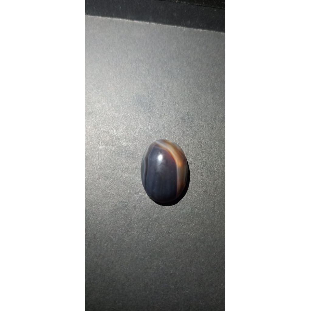 Batu Akik Sulaiman Yaman Wulung Asli Natural - Motif Junjung Derajat Unik Kolektor Item