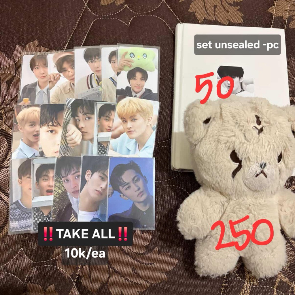 WTS AAB PC NCT WISH MARK CHEETAH LEE DICON SM30 SUPERM BNW MOLO DOLL OFFICIAL MURCE INA
