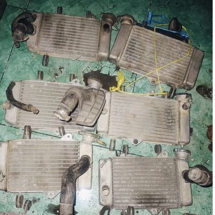 radiator+kipas Jupiter MX Radiator Vixion ori bawaan motor
