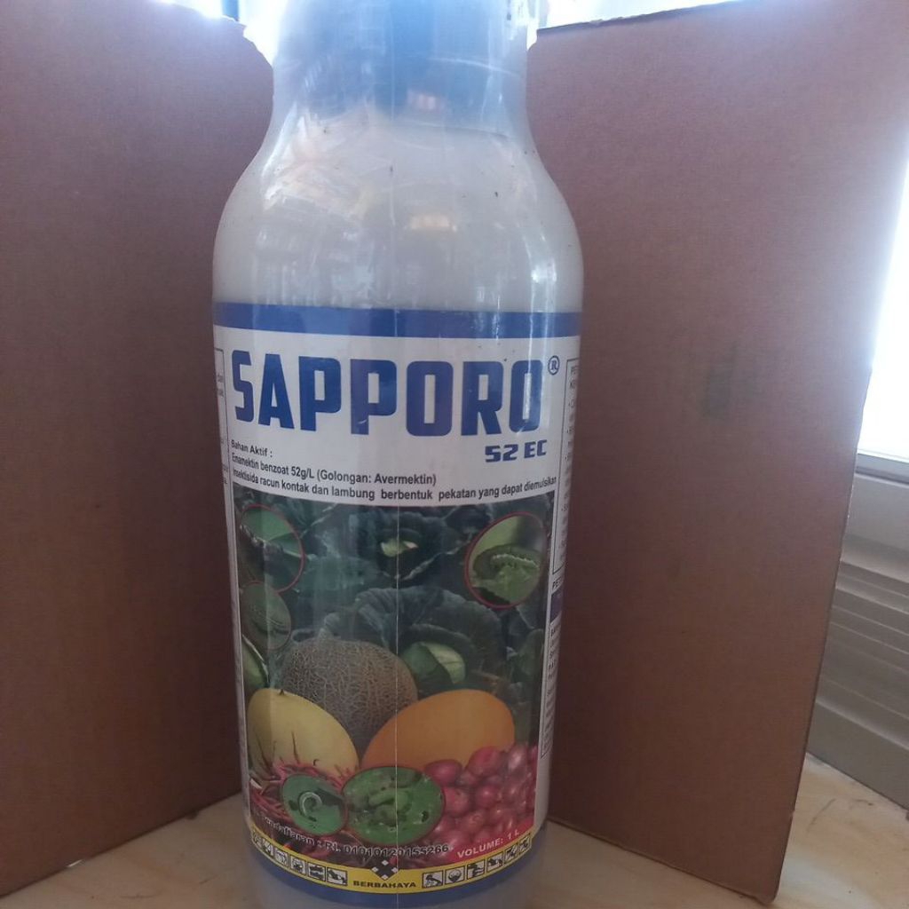 Insektisida Sapporo 52EC 1liter, Efektif untuk Ulat.