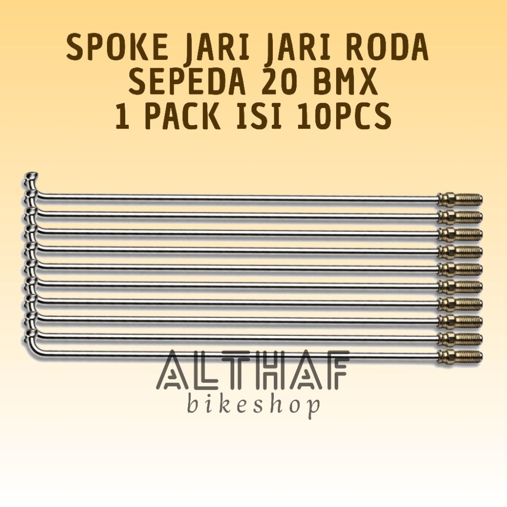 Spoke Jari Jari Ruji Sepeda BMX 20An 1 Pack Isi 10Pcs