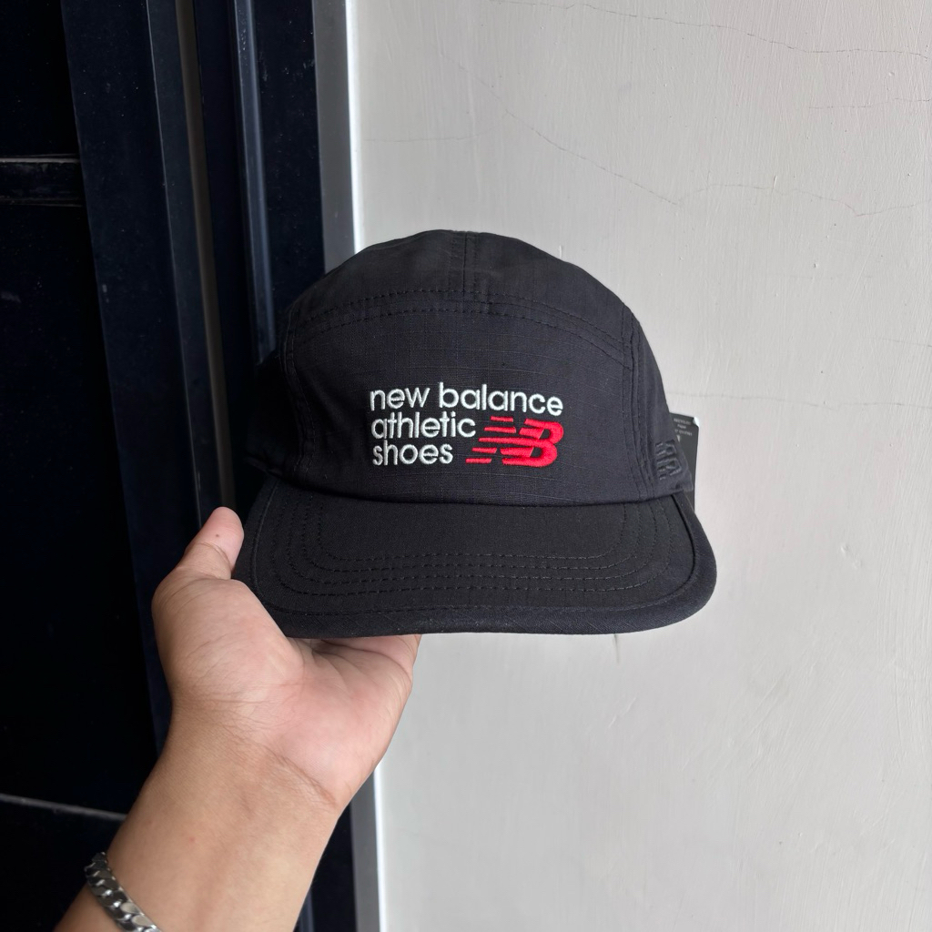 Topi Cap New Balance Regular Basic Black Bordir Original 1000% (RESMI STORE)