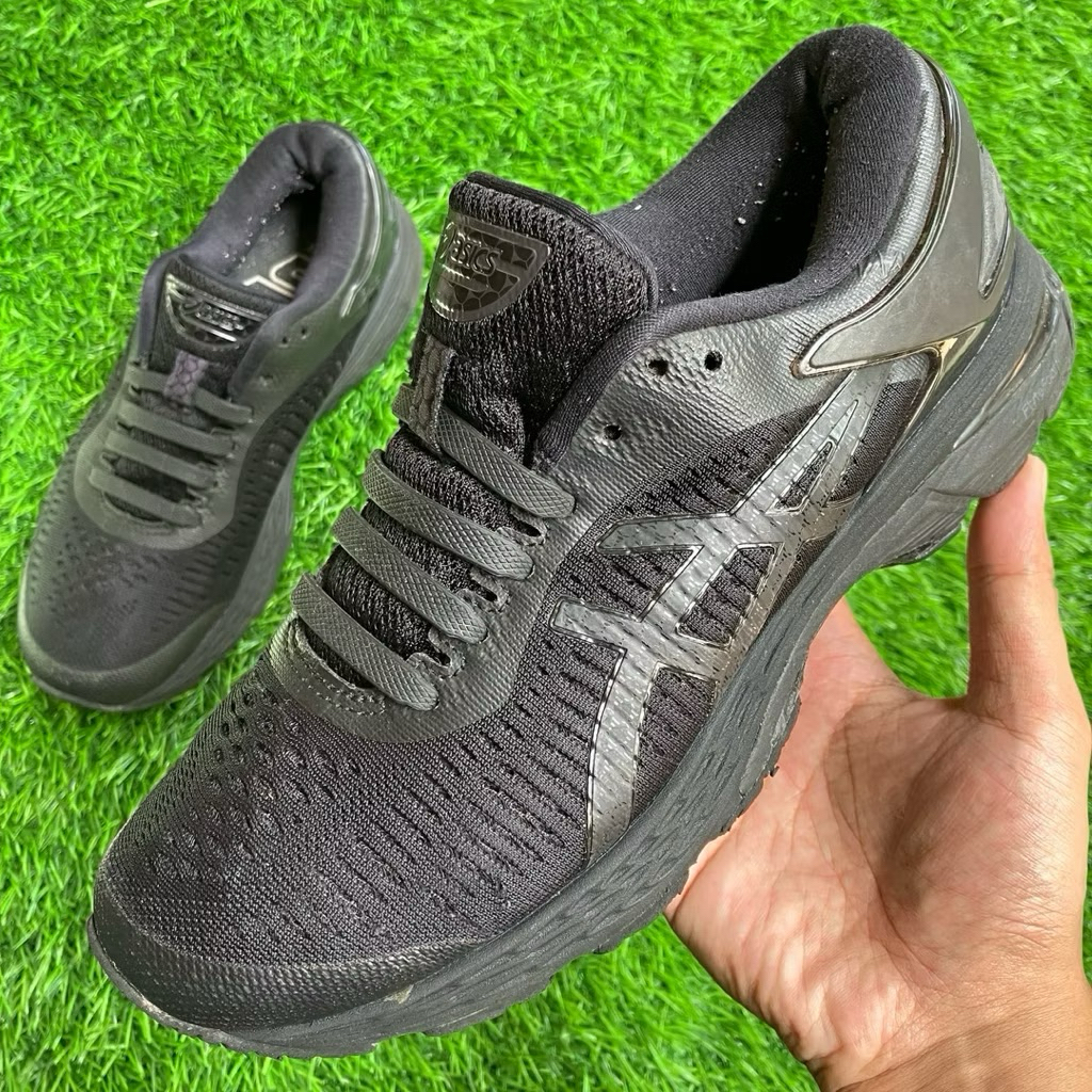ASICS Gel Kayano 24 Full Black sneakers shoes size 37