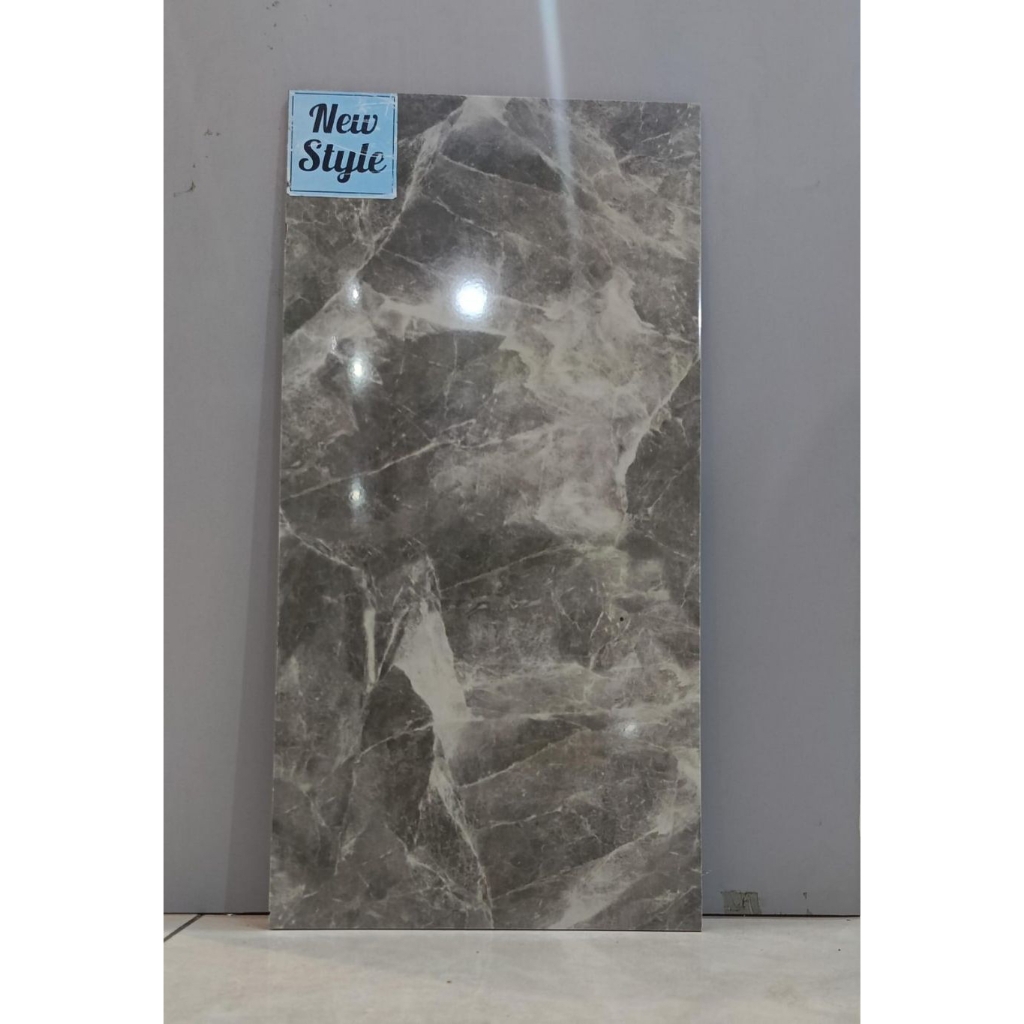 Keramik 30x60 Dinding Glossy Grey