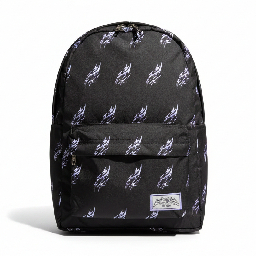 NOTBADCLUB - TRIBAL CHROME BAG - TAS RANSEL BACKPACK MOTIF FULLPRINT CHROME