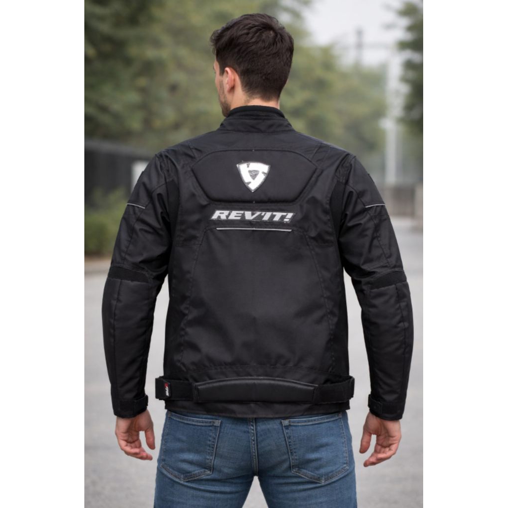 Jacket Motor Pria Revit Original Cordura Nilon Full protector
