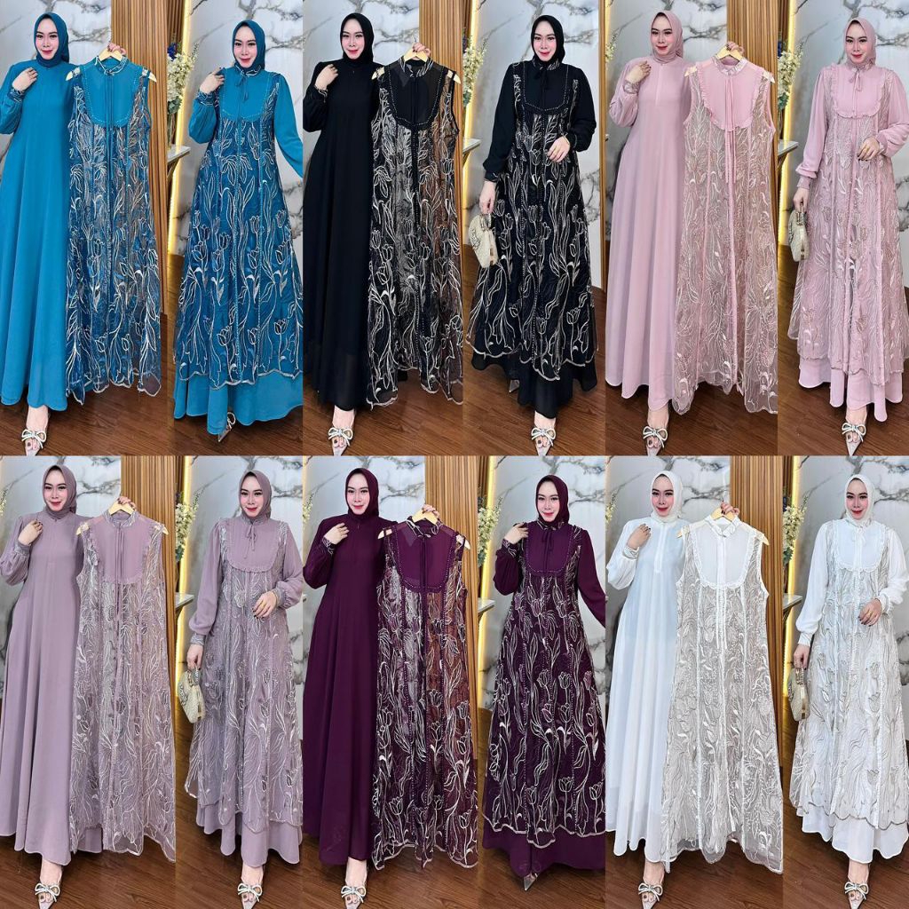 Gamis bahan Ceruty, Rompi Terpisah ukuran jumbo