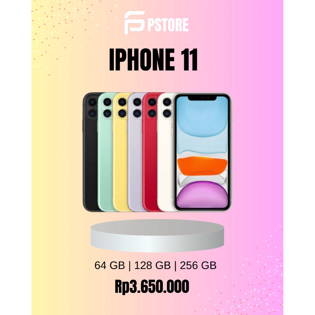 IPHONE 11 64GB/128GB/256GB | FULL SET LIKE NEW INTER MULUS 100% KONDISI PERFECT
