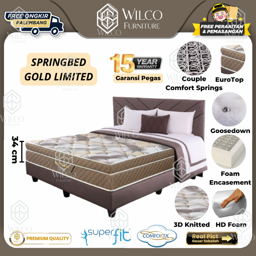 Springbed Gold Limited by Superfit | Kasur Matras Superfit by Comforta