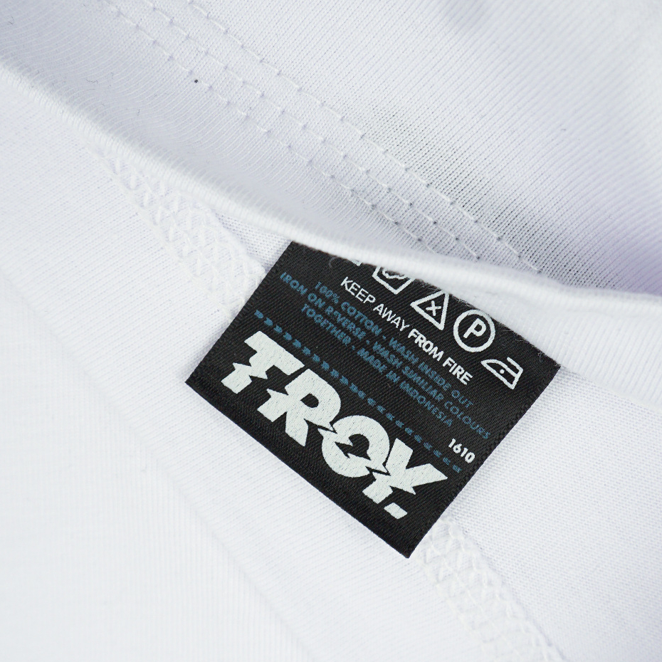 Troy Company Baju Koko Pria Putih Lengan Pendek Kerah Shanghai Pathway KKD 3022