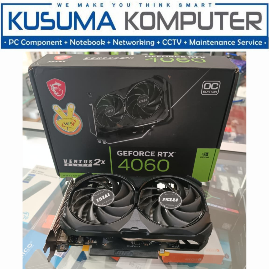 VGA NVIDIA MSI RTX 4060 8GB BEKAS GARANSI RESMI 2028