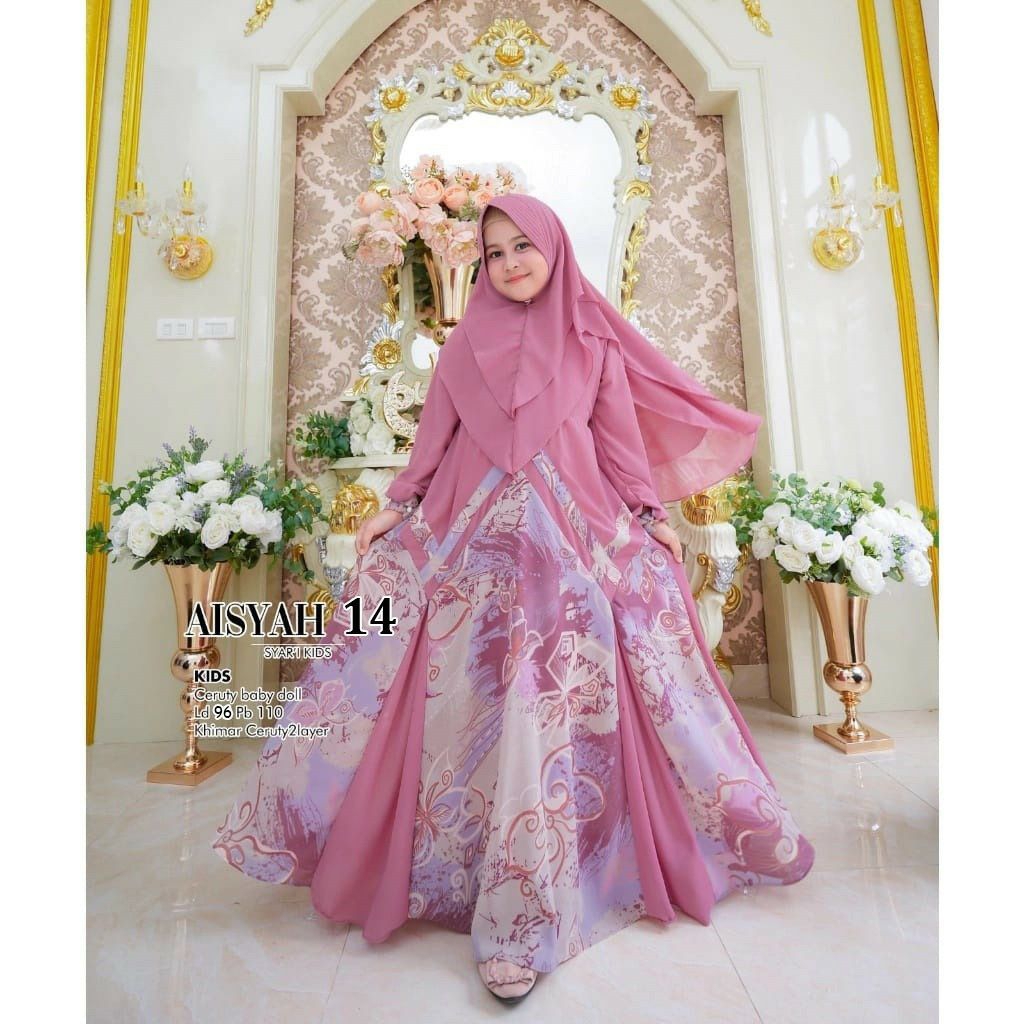 AISYAH 14 SYARI ULYA MIKA SET MAXY KIDS MIKA2 SET OCTANA RAQUMI