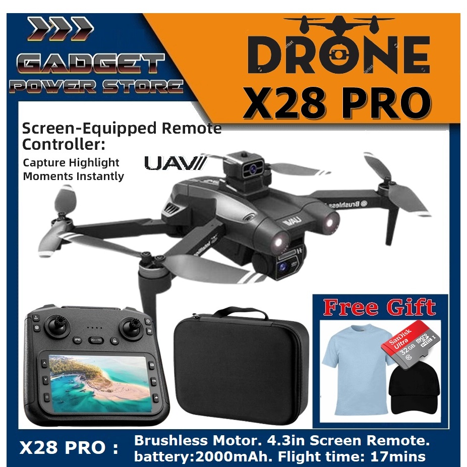 Drone JJRC X28 PRO GPS With Screen Remote Control 8K Camera Gps Long Range ALT Drone L200 L900