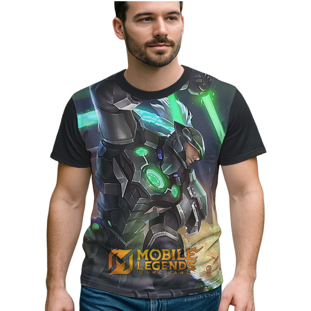Kaos Mobile Legends Saber Force Warrior Starlight Sablon Digital Printing Kode MLBB-21