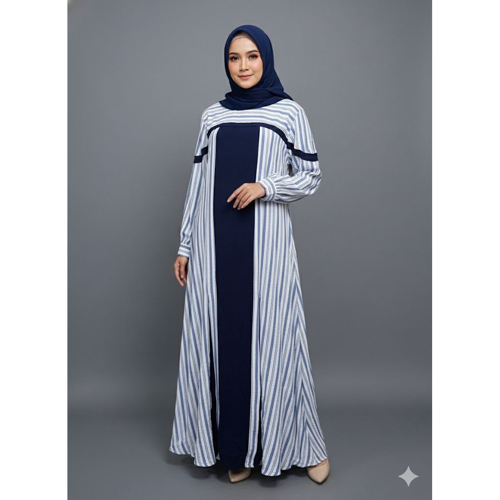 gamis cantik//gamis lebaran//gamis yamada//gamis  crinckle premium
