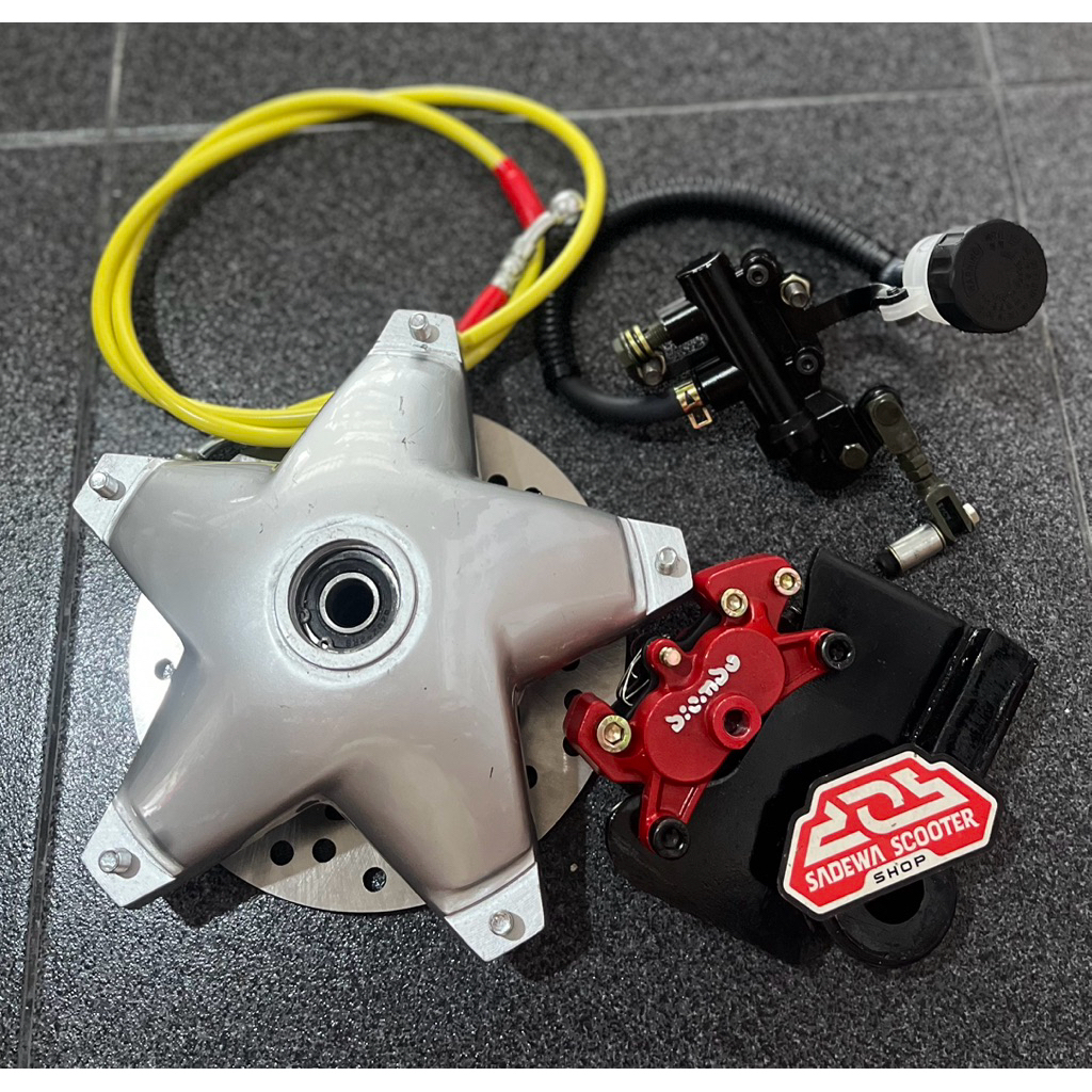 Cakram Vespa Ring 10 Tromol Bintang Set Vespa PX Exclusive Excel Strada Spartan NewPX As Besar Fork 