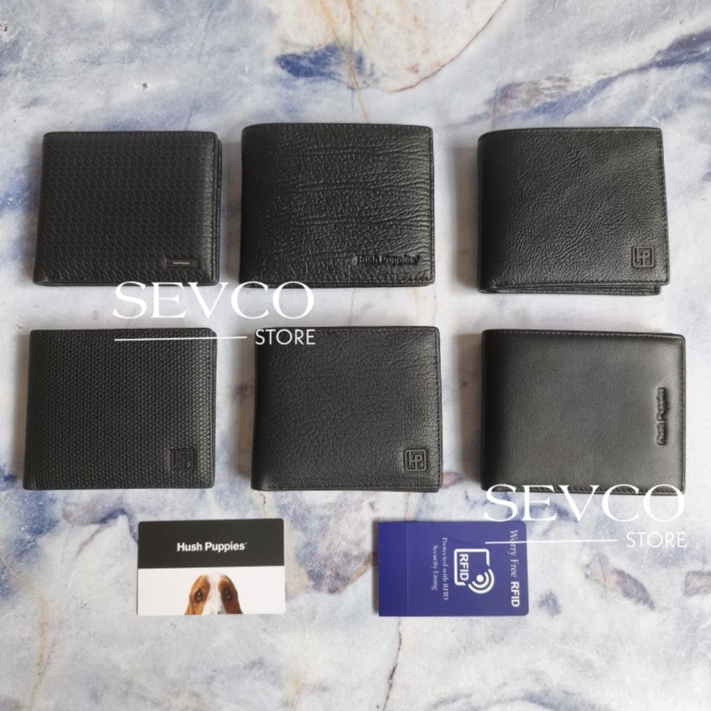 Dompet RFID HUSH PUPPIES AUTHENTIC Leather Kulit Sapi