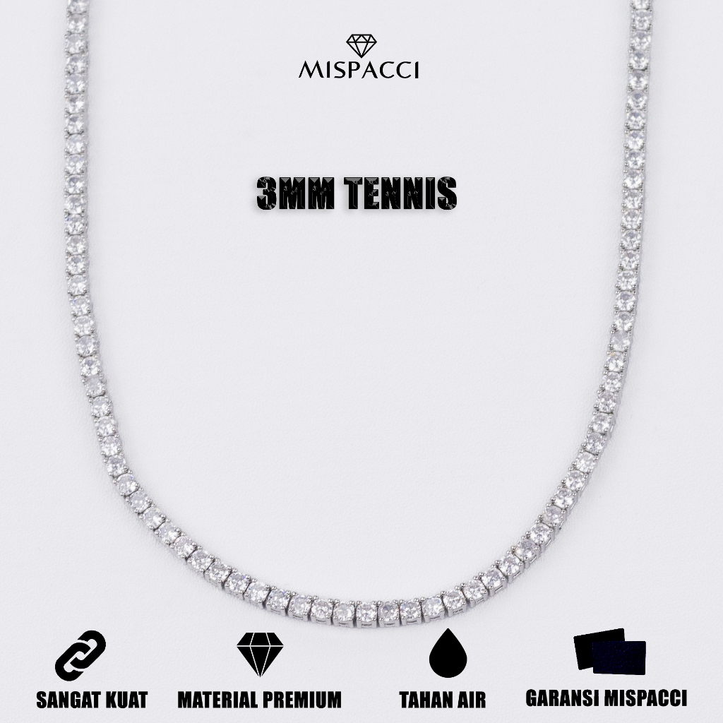 Mispacci - Kalung 3mm Tennis Chain
