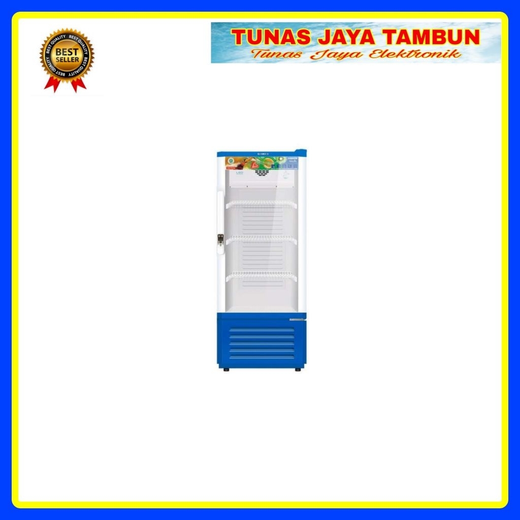 SHOWCASE SANKEN SRS 185 / LEMARI PENDINGIN SANKEN 3 RAK SRS-185