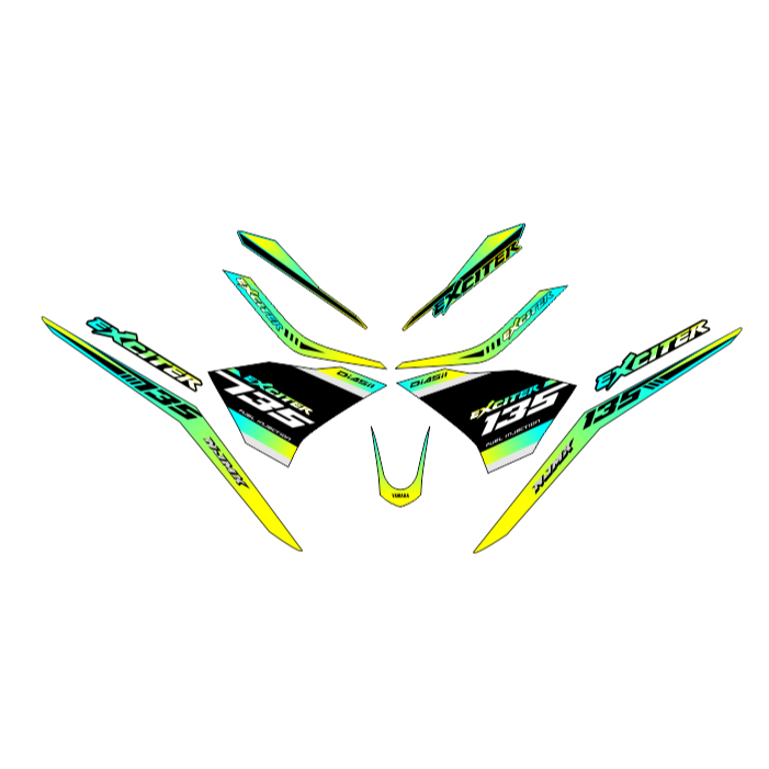 Stiker Striping MX 135 New Combo/ mx 135 New / Njmx / Jupiter MX 135 2011-2014