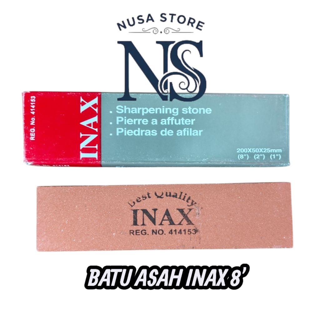 BATU GOSOK / BATU ASAH INAX 8" / ASAHAN PISAU MERK INAX 8 INCH