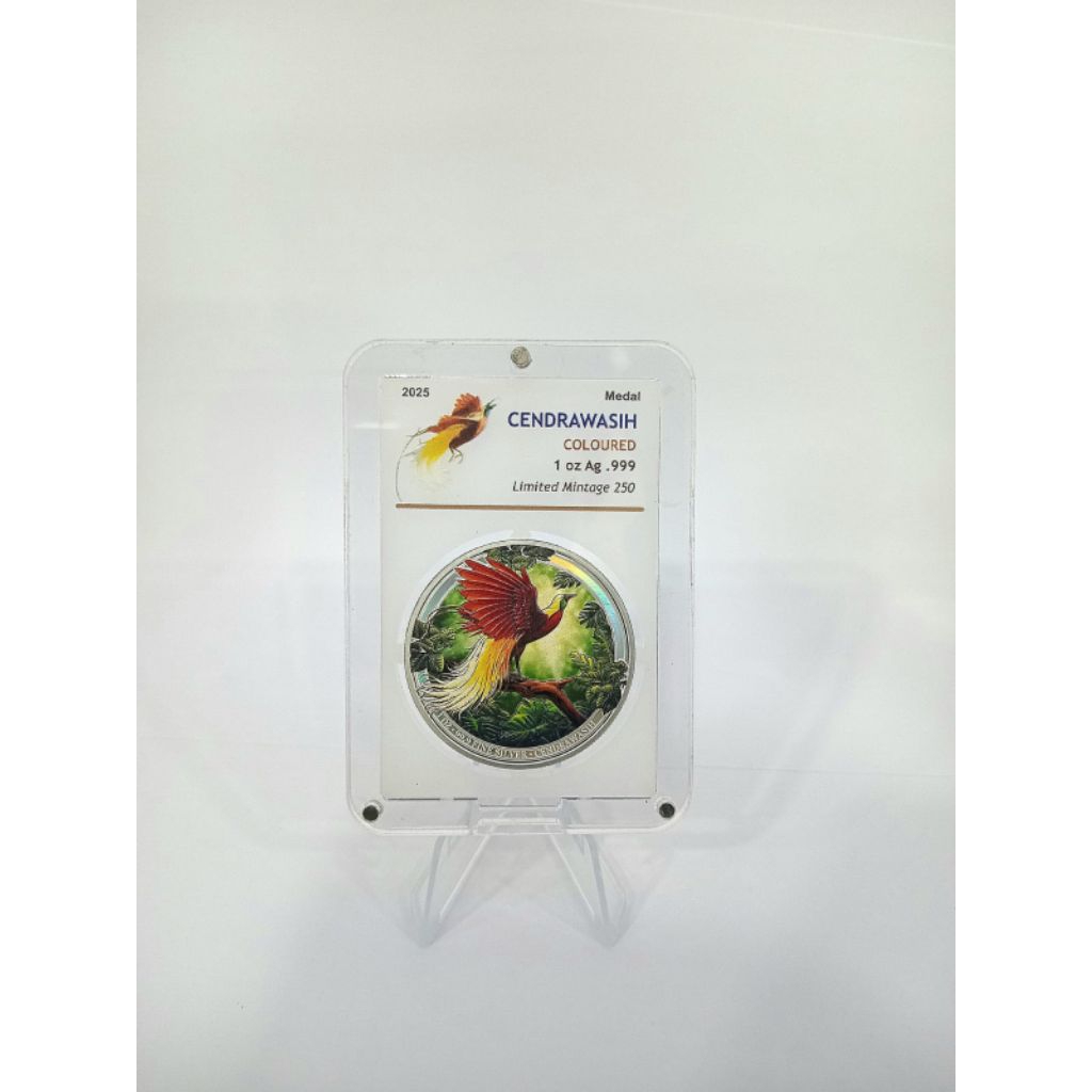 Koin Cendrawasih 1 Oz Proof BTI hologram + slab