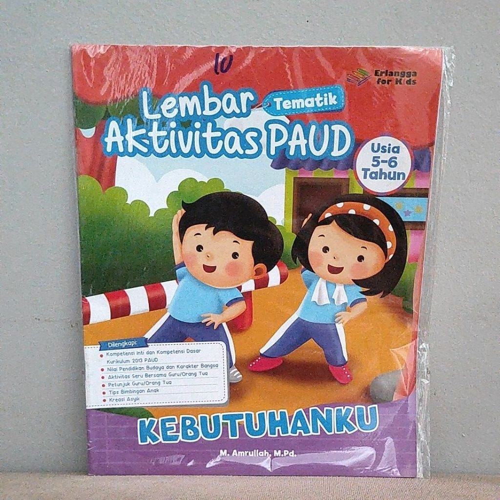 Buku Lembar Tematik Aktivitas PAUD Kebutuhanku Usia 5-6 Tahun