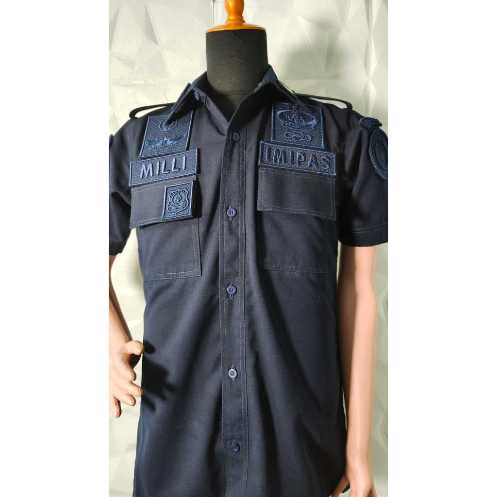 BAJU KEMEJA TACTICAL KEMENIMIPAS BIRU DONGKER TERBARU MOHON BACA DESKRIPSI