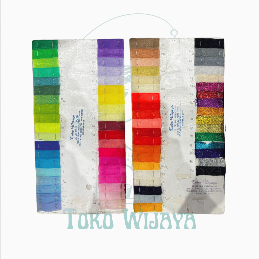 Kain Umpan Pancing Sutra TWINKLE | 74 Warna | Impor Jepang [1 meter/rol]