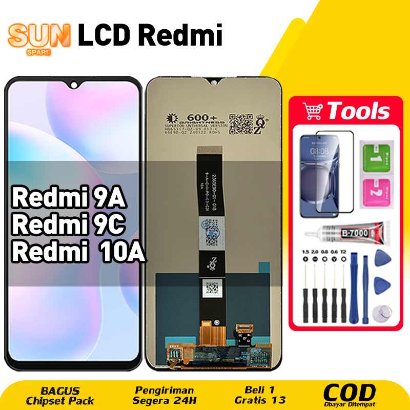 LCD For Redmi 9A / Redmi 9C LCD Redmi 10A Fullset HP Touchscreen untuk Glass Touch Screen Digitizer 