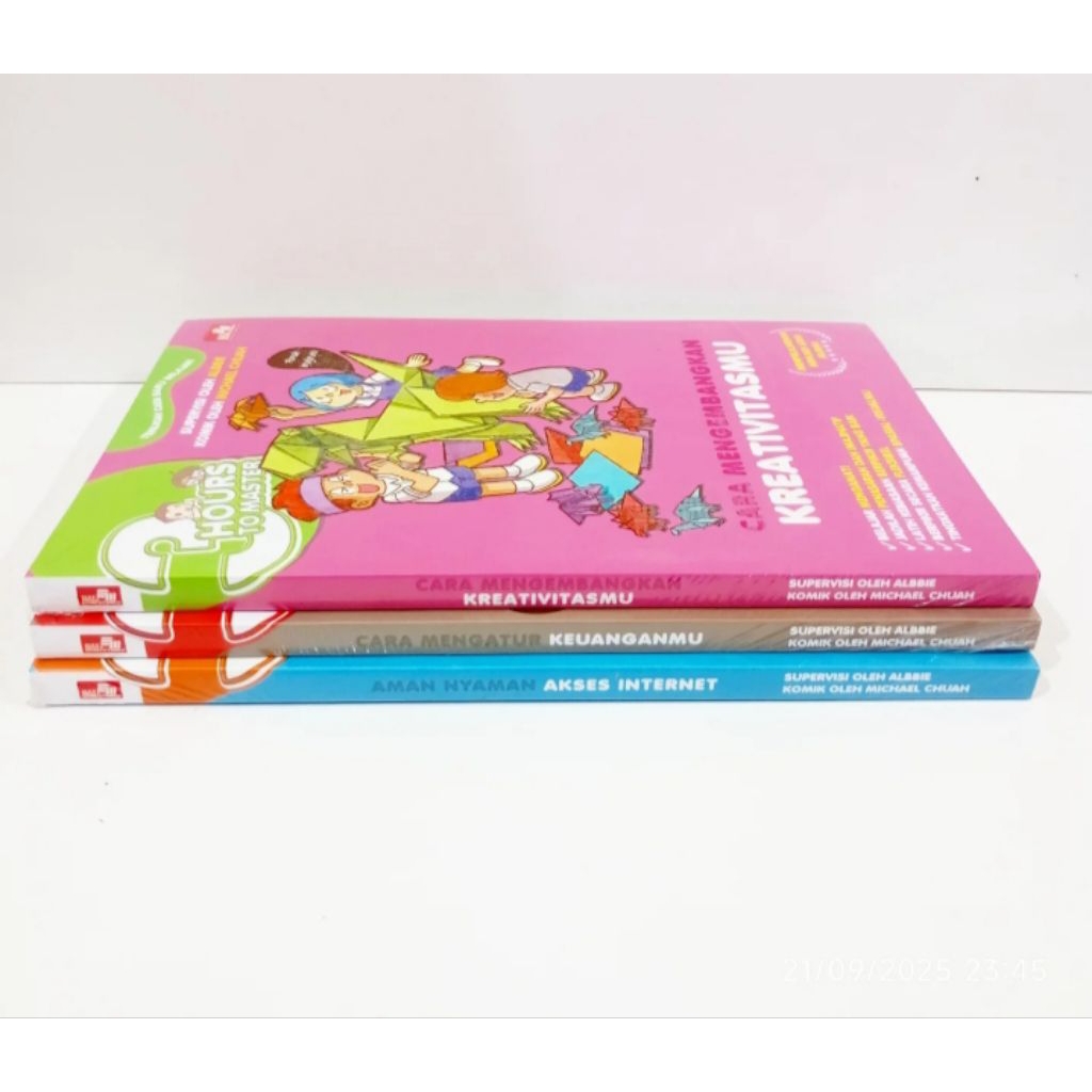 Buku Komik 3 Hours to master - cara mengembangkan kreativitasmu - cara mengatur keuanganmu - aman ny