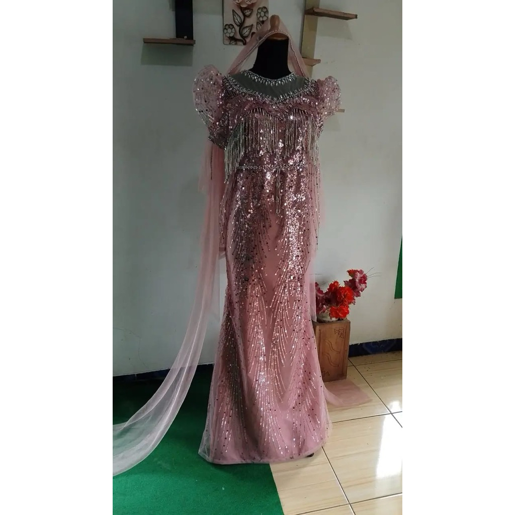 Slim Dress Rose gold