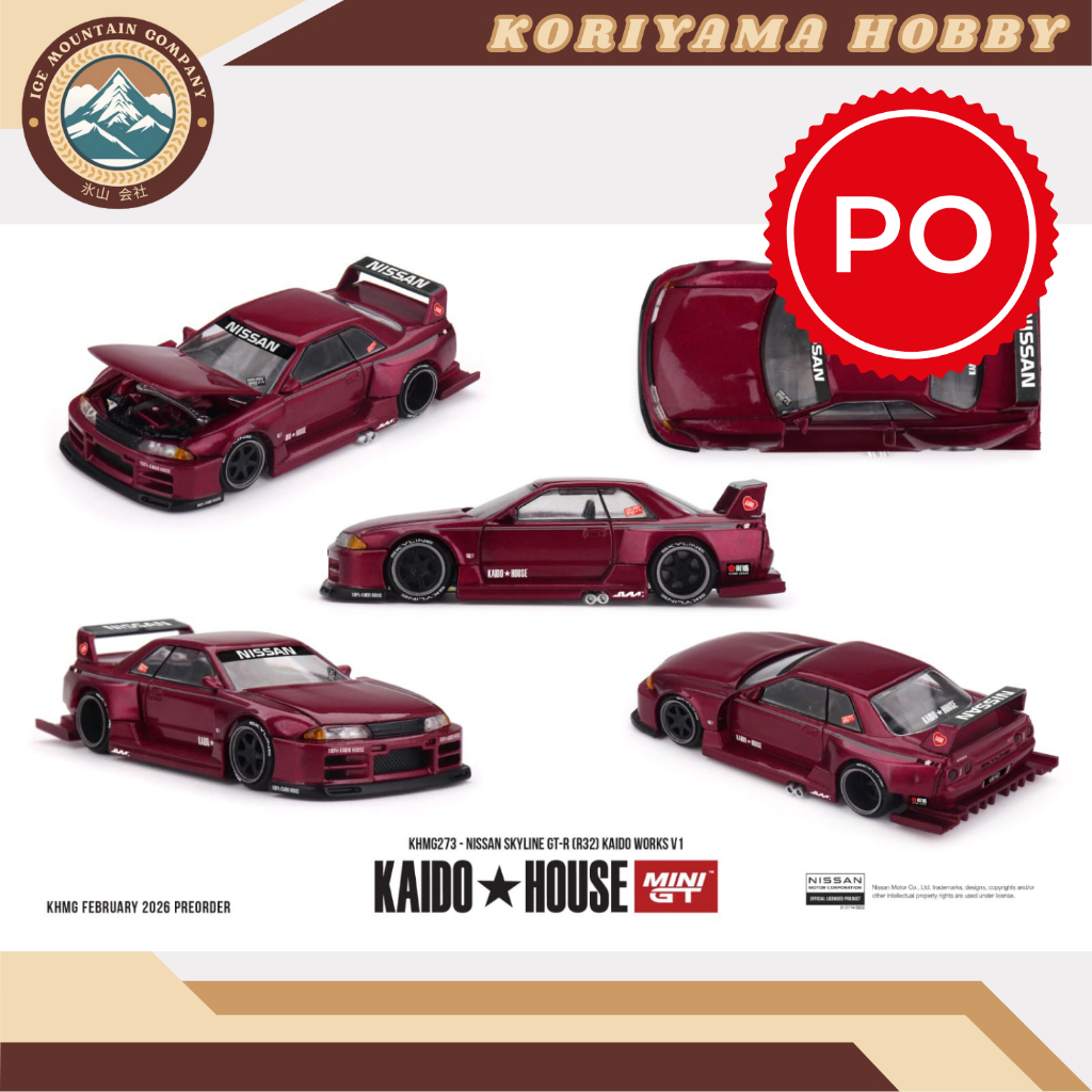 Mini GT Kaido House 273 Nissan Skyline GT-R (R32) KAIDO WORKS V1 MiniGT